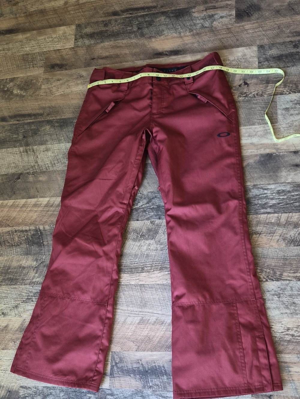 Oakley Womens Maroon Performance Ski And Snowboard Pants
